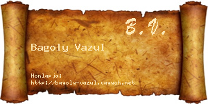 Bagoly Vazul névjegykártya